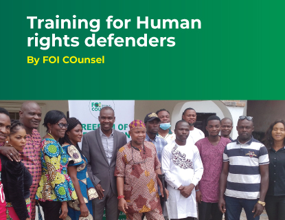 Training for Human Rights Defenders